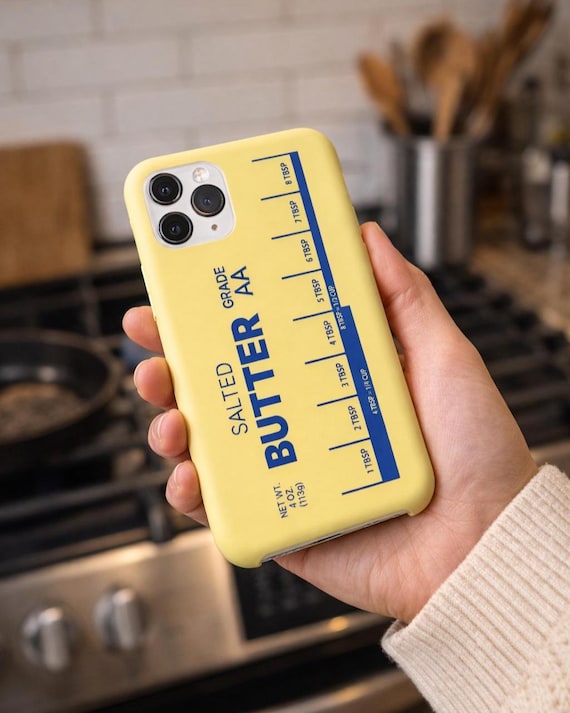 Salted Butter Phone Case (MagSafe), Funny Food iPhone Case, Chef Phone Case, Kitchen Lover Gift, Butter Stick Design