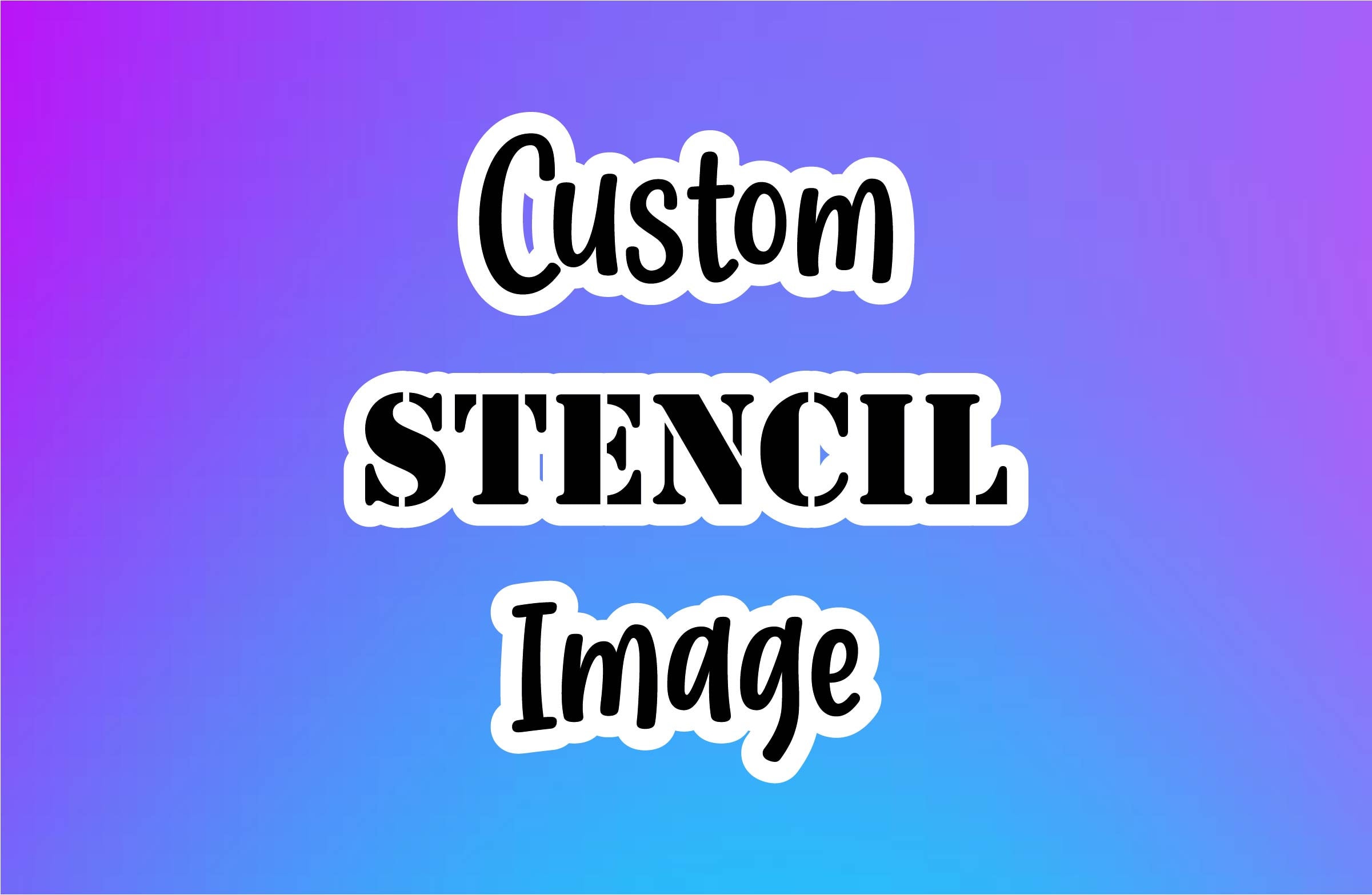 Custom Reusable Stencil Image Custom Image Painting Etsy