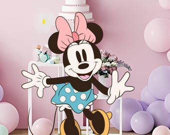 Minnie Mouse Party Decor Cutout, Birthday, Shower (Digital Download)