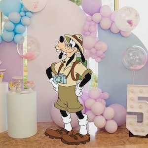 Goofy Mouse Digital Cutout Party Decor, Big Decor Mouse Theme Birthday Party, Baby Shower, DIGITAL Download