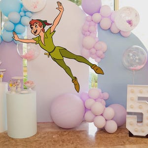 Peter Pan Ausschnitt Dekor, Peter Pan Großes Dekor, Peter Pan Party Dekoration Thema Baby dusche Geburtstagsfeier Stand Up Prop, digitaler Download