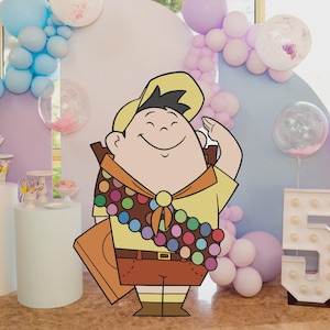 Up Russell CutOut, Decorazioni Up, Decorazioni per feste a tema Up, Festa di compleanno, Accessorio per stand up, Download digitale