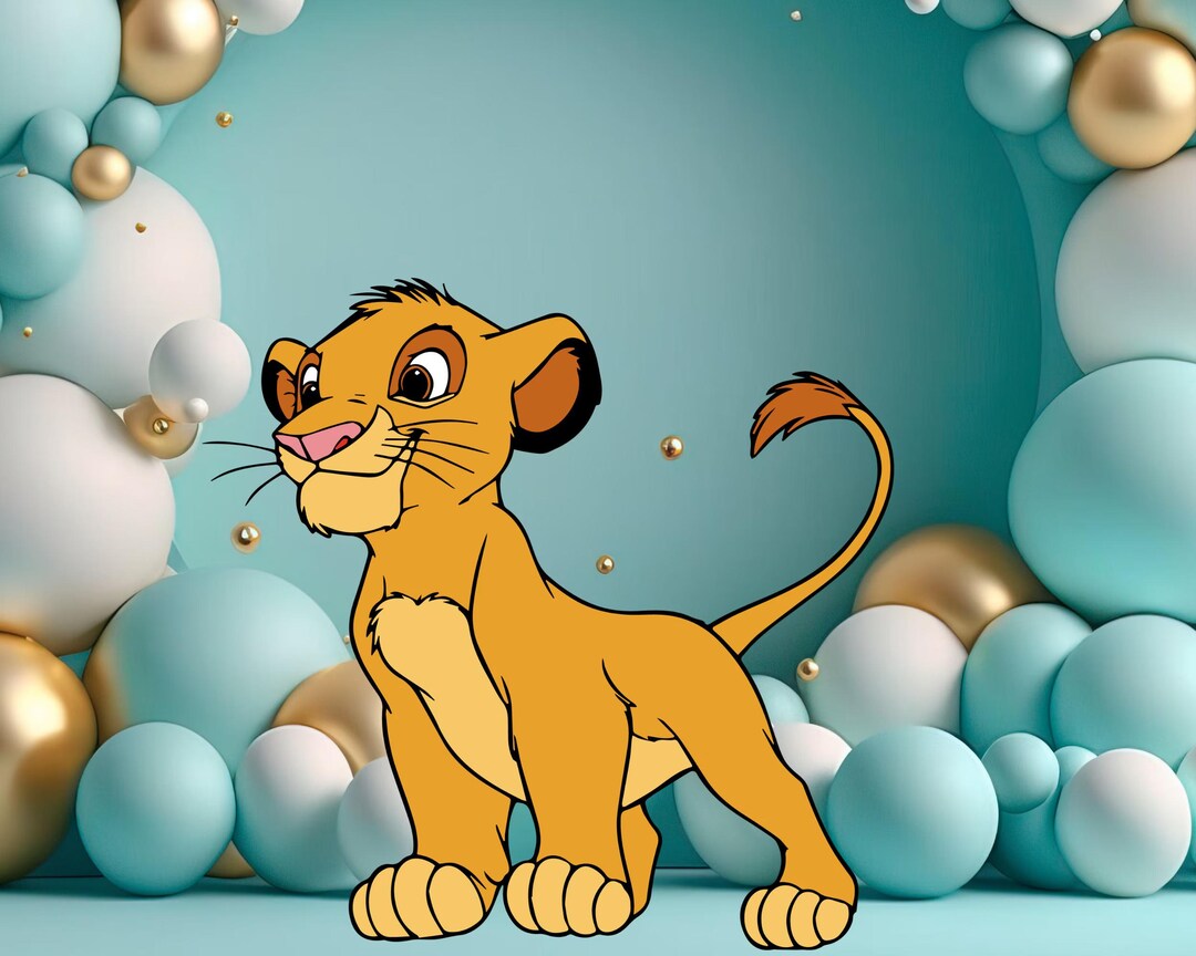 Simba Cutout, Simba Cutout Decor, Party Decoration, Lion King Theme ...