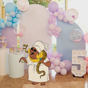 Tiana and the Frog MamaOdie CutOut, Tiana Princess Big Decor, Tiana Party Decoration Theme, Birthday Party, Stand Up Prop, Digital Download
