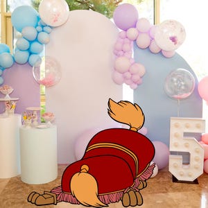Sultan CutOut, Princess Bell Theme Party Cutout Decor, Belle Party Decoration Theme, Birthday Party Stand Up Prop, Digital Download