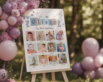 Disneyland Birthday Milestone Poster | Custom Photo Sign (Digital Download)
