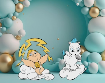 Découpe sur le thème Hercule bébé, Hercule découpe décoration de fête fête d'anniversaire de la mythologie grecque, accessoire de stand up, téléchargement numérique