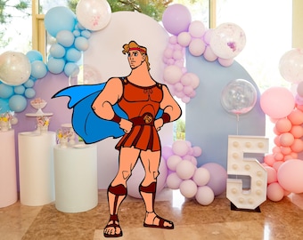 Hercules Cutout, Greek Mythology Birthday Party Decor (Digital Download)