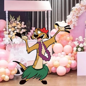 Lion King Timon CutOut, Lion King Decor, Lion King Simba  Party Decoration Theme, Birthday Party, Stand Up Prop, Digital Download