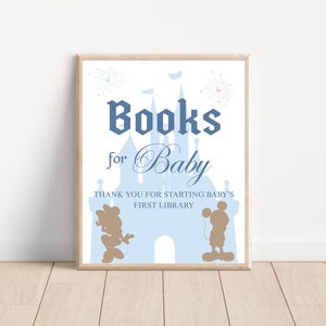 Books For Baby Table Sign, Baby Shower Mouse Theme Party, Happiest Baby Shower On Earth, Mickey Minnie Baby Shower, Digital