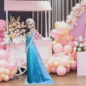 Elsa-utklipp, prinsessfestdekoration, födelsedagsrekvisita (digital nedladdning)