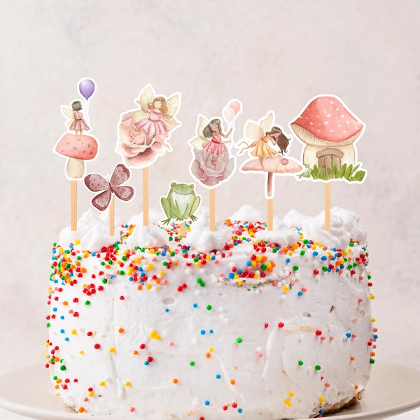 Fairy Birthday Cake Topper Etsy