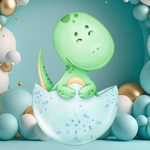 Dinosaur Cutout, Backdrop Big Decor, Dino Theme Party Decoration, Baby Shower or Birthday Party Stand Up Prop, Digital Download