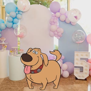 Up Dug CutOut, Up Decor, Up Party Decoration Theme, Birthday Party, Stand Up Prop, Digital Download