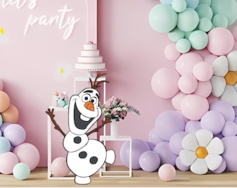 Olaf Cutout, Die Eiskönigin Party Dekoration, Geburtstag Requisite (Digitaler Download)