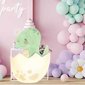Dinosaur Egg Cutout, Cute Dinosaur Cutout Decor, Dinosaur Party Decoration Theme Baby shower Or Birthday Party Stand Up Prop, Digital
