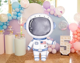 Astronaut Cutout, Outer Space Party Decor (Digital Download)