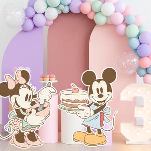 Digital Mickey & Minnie Decorations – Large Printable Cutouts for Party, DIGITAL Download