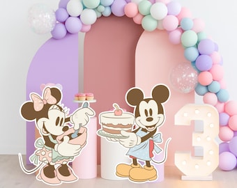 Digital Mickey & Minnie Decorations – Large Printable Cutouts for Party, DIGITAL Download