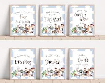 Toy Story Birthday Party Signs | Kids Printable Decor (PDF & JPEG)