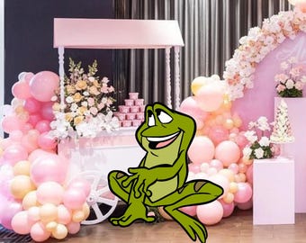 Tiana and the Frog Cutout, Princess Party Decor (Digital Download)