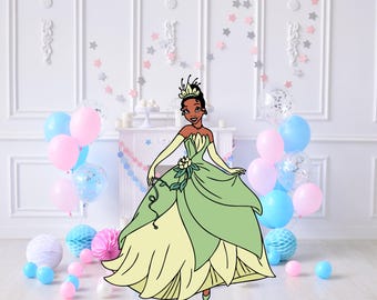 Tiana Princess Cutout, Birthday Party Decor, Stand Up Prop (Digital Download)