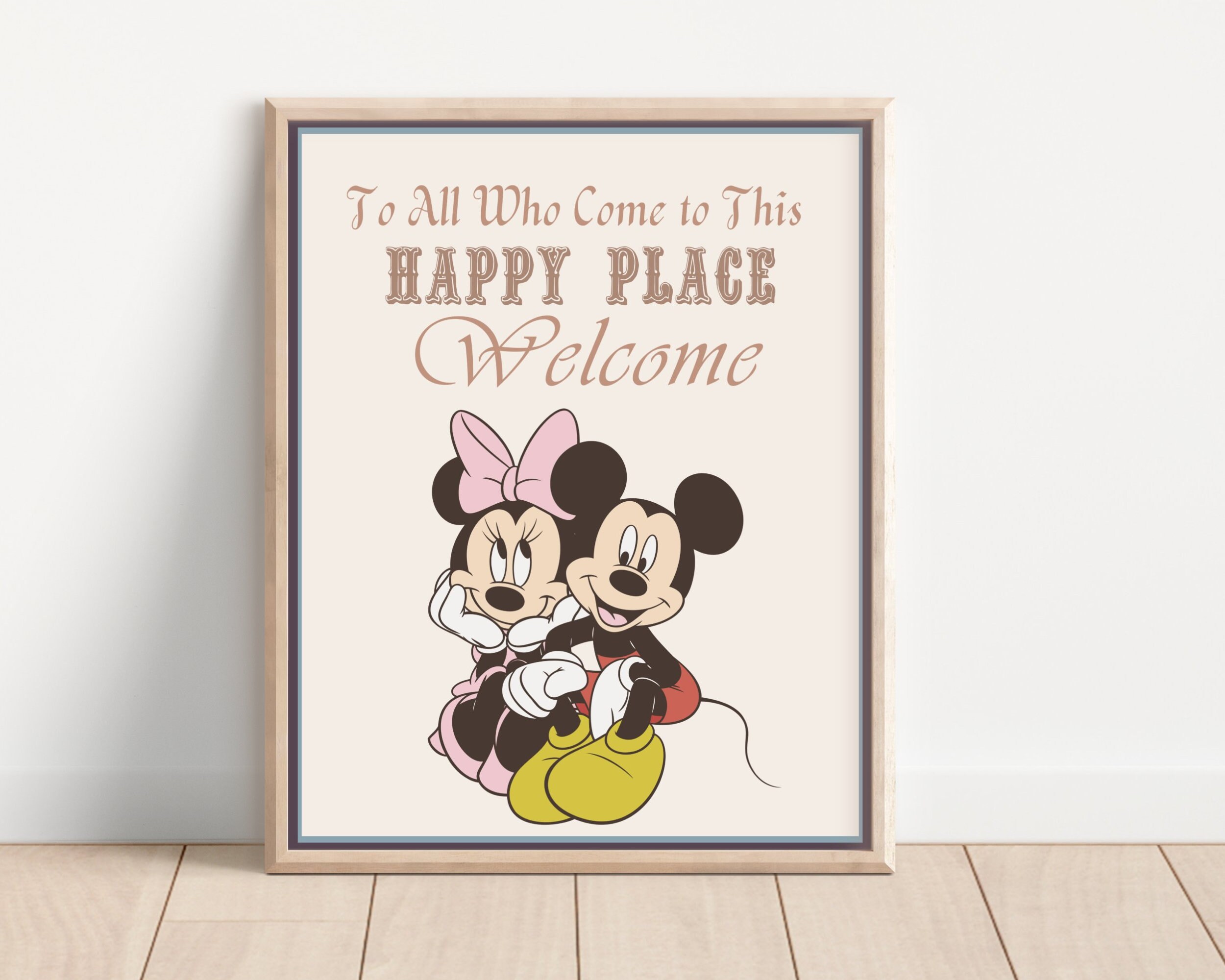 Printable Welcome Back To Disney Sign