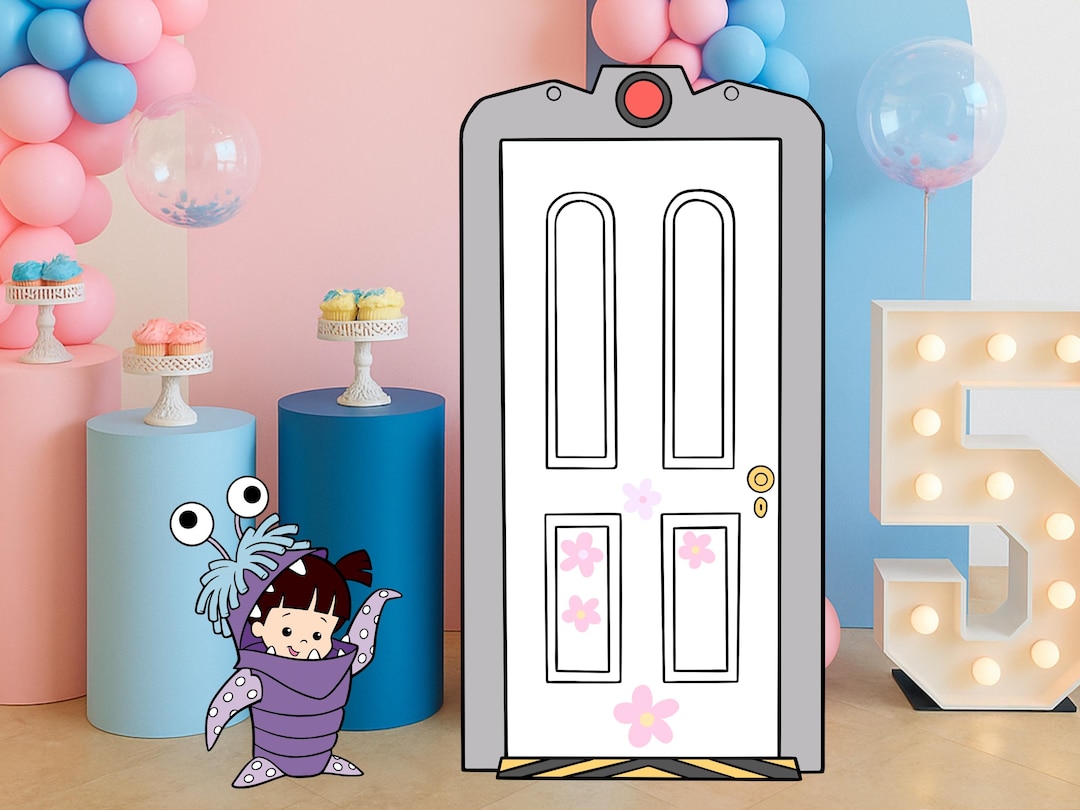 Monsters Inc Boos Door Cutout, Printable Party Decor (digital File) - Etsy
