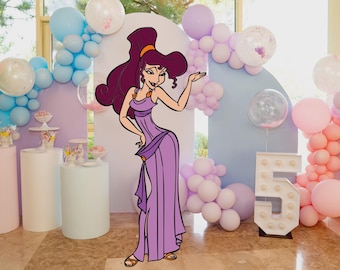 Megara Cutout, Hercules Party Decoration, Greek Mythology (Digital Download)
