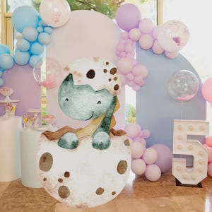Dinosaur Egg Cutout, Cute Dinosaur Cutout Decor, Dinosaur Party Decoration Theme Baby shower Or Birthday Party Stand Up Prop, Digital
