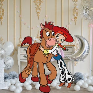 Toy Story Ausschnitt, Toy Story Ausschnitt Dekor, Jessie Toy Story Party Dekoration Thema, Geburtstagsparty Stand Up Prop, digitaler Download