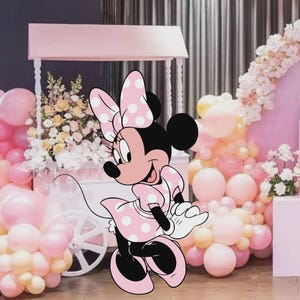 Decoración digital recortable de ratón para fiesta, gran decoración para fiesta de cumpleaños con temática de ratón, baby shower, descarga digital