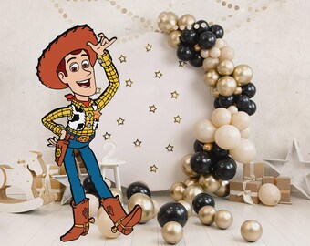 Woody Toy Story-uitsparing, rekwisiet voor verjaardagsfeestje (digitale download)