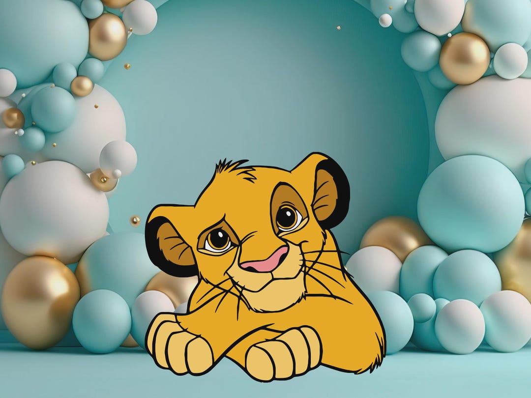 Simba Cutout, Simba Cutout Decor, Party Decoration, Lion King Theme ...