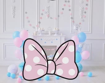 Recorte de lazo de ratón, decoración para fiestas, cumpleaños, baby shower (descarga digital)