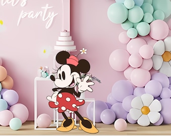 Minnie Mouse Cutout, Birthday Party Decor (Digital Download)