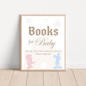 Books For Baby Table Sign, Baby Shower Mouse Theme Party, Happiest Baby Shower On Earth, Mickey Minnie Baby Shower, Digital