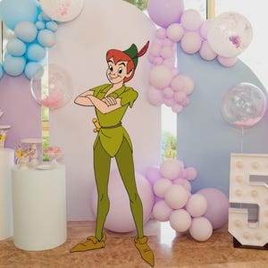 Peter Pan Ausschnitt Dekor, Peter Pan Großes Dekor, Peter Pan Party Dekoration Thema Baby dusche Geburtstagsfeier Stand Up Prop, digitaler Download