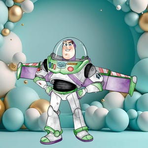 Toy Story Ausschnitt, Toy Story Ausschnitt Dekor, Buzz Toy Story Party Dekoration Thema, Geburtstagsparty Stand Up Prop, digitaler Download