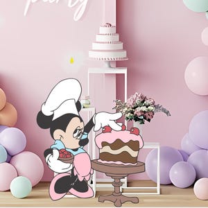 Minnie Sweet Treats Digital Cutout Party Decor, Big Decor Mouse Theme Birthday Party, Baby Shower, DIGITAL Download