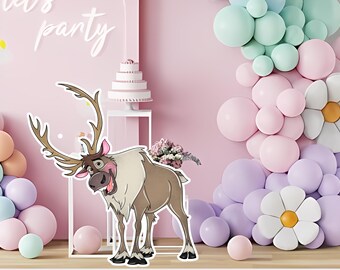 Sven Scherenschnitt, Frozen Geburtstag Party Dekoration (Digitaler Download)