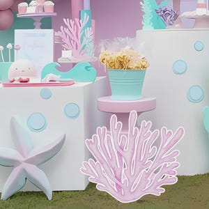 Under The Sea CutOut Big Decor, Under The Sea Decoration Theme Birthday Party, Birthday Party Stand Up Prop, Digital