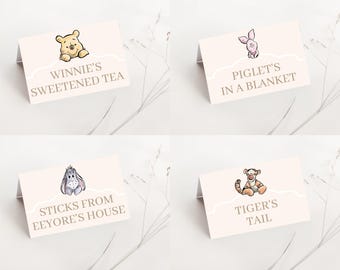 Winnie The Pooh Etiketten, Classic Pooh Party Decor (Digitaler Download)