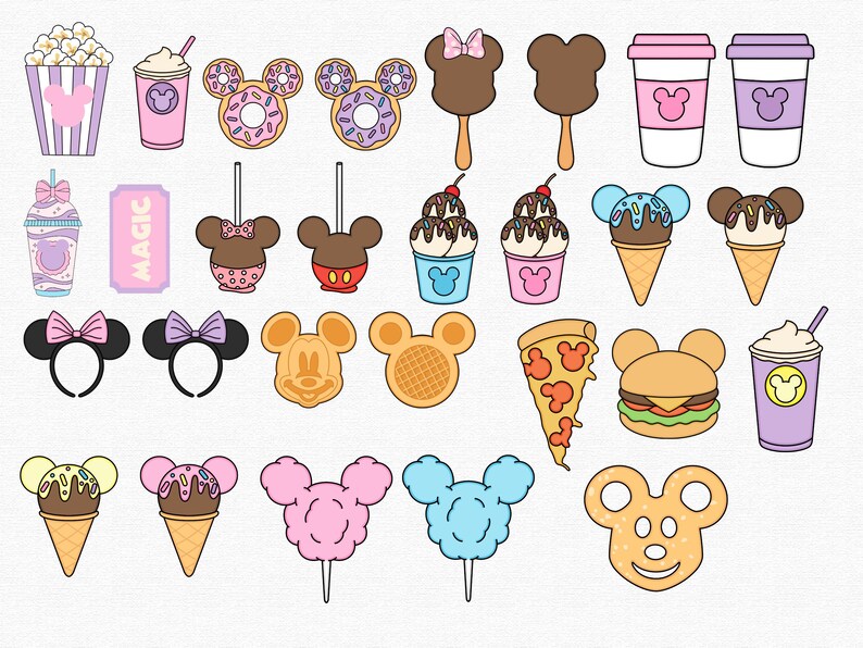 Mickey and Minnie Garlant Party Decoration, Printable Mickey Birthday ...