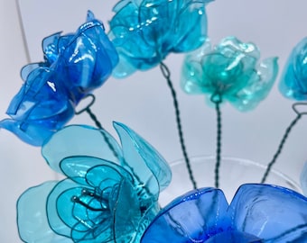 Flor decorativa Reciclaje a base de plástico de botellas de agua