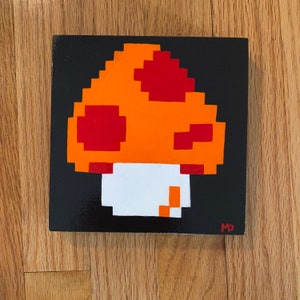 8-Bit Classic Mushroom Acrylic