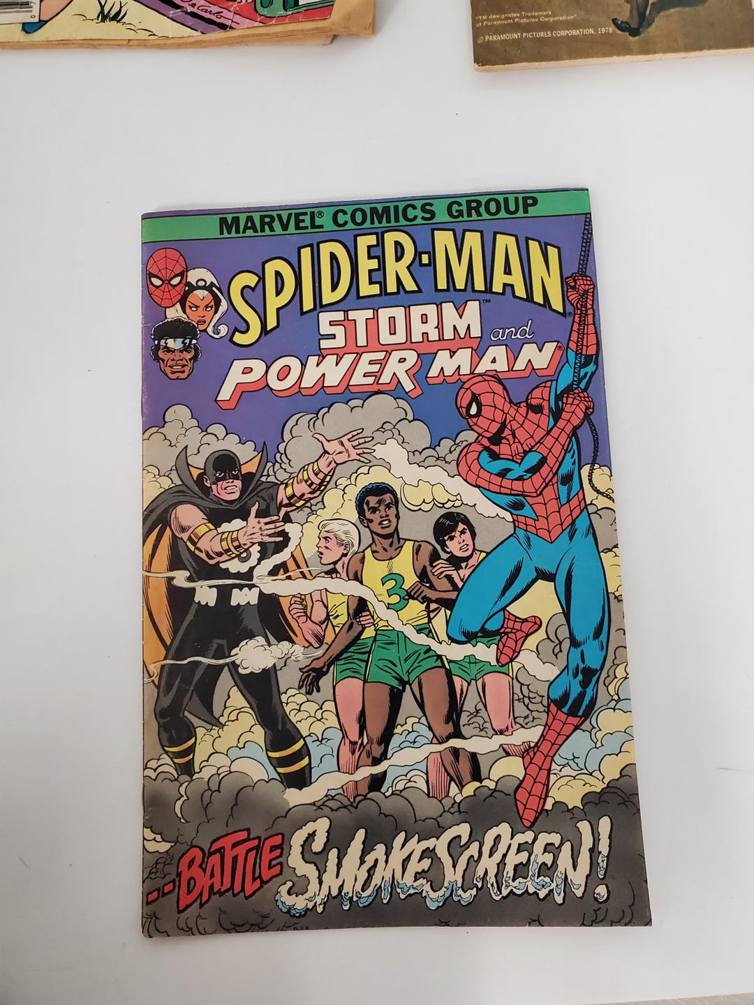 spider man cigarettes 1982 Spider Man Storm and Power Man - Anti Smoking Comic Book