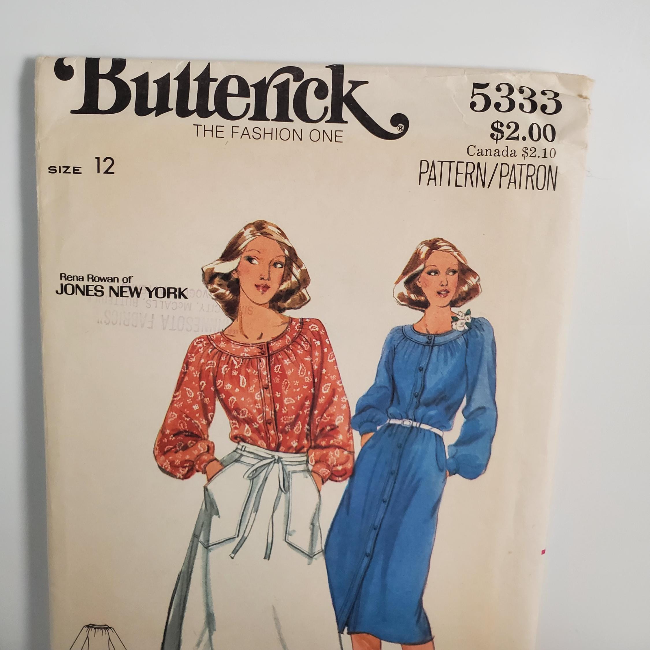 Vintage 1970's BUTTERICK Uncut Pattern #5333 - Etsy
