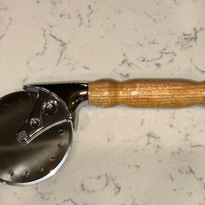 Handmade Wooden Pizza Cutter