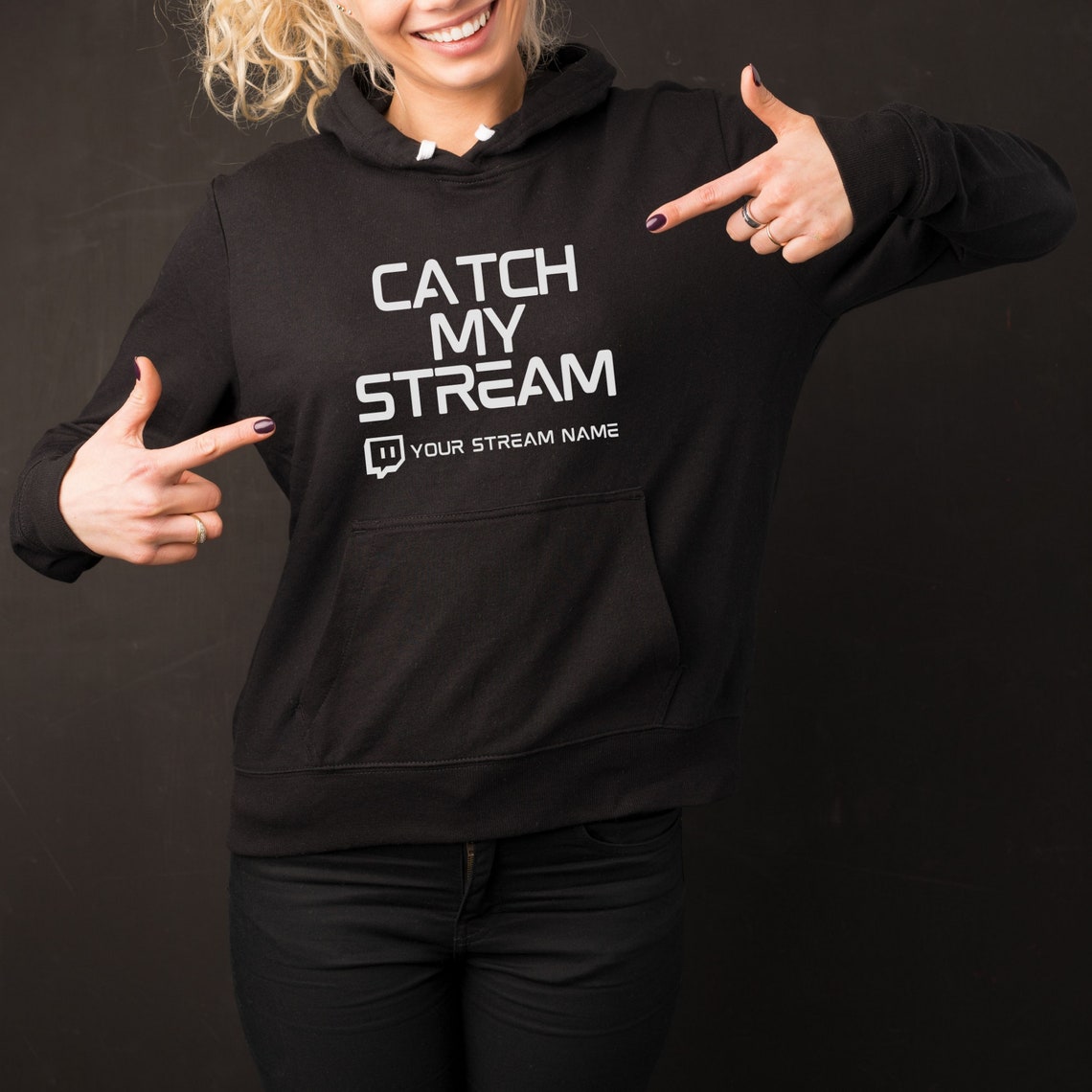 Customized Catch My Stream Hoodie Twitch Shirt Streamer Etsy